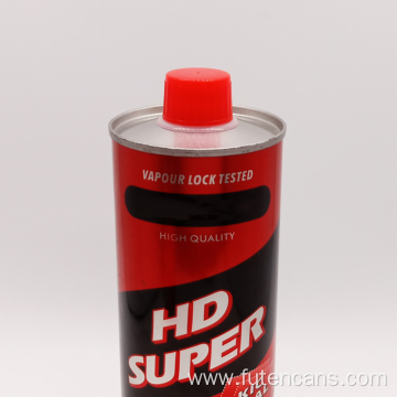 1L Round Fluid Tin Can with Conical Top